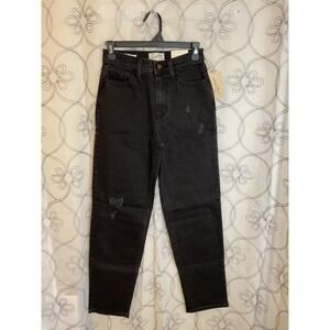 Universal thread women's stretch straight black jeans size 14W